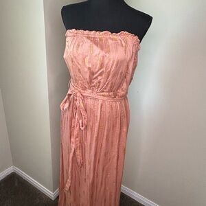 Elegant Pink Strapless Dress by Splendid